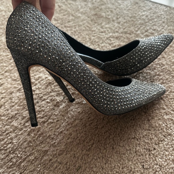 Propper Silver Rhinestone Heels - Picture 4 of 6
